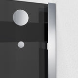 DreamLine Essence-H 56-60 in. W x 76 in. H Semi-Frameless Bypass Shower Door in Chrome and Gray Glass