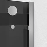 DreamLine Essence-H 56-60 in. W x 76 in. H Semi-Frameless Bypass Shower Door in Brushed Nickel and Gray Glass