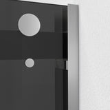 DreamLine Essence-H 44-48 in. W x 76 in. H Semi-Frameless Bypass Shower Door in Brushed Nickel and Gray Glass