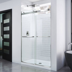 DreamLine Essence 44-48 in. W x 76 in. H Frameless Bypass Shower Door in Chrome