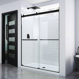 DreamLine Essence 56-60 in. W x 76 in. H Frameless Bypass Shower Door in Satin Black
