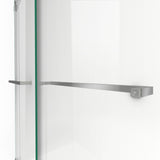 DreamLine Essence 56-60 in. W x 76 in. H Frameless Bypass Shower Door in Brushed Nickel