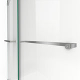 DreamLine Essence-H 44-48 in. W x 76 in. H Semi-Frameless Bypass Shower Door in Brushed Nickel