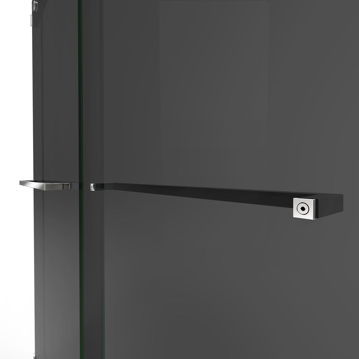 DreamLine Essence 56-60 in. W x 76 in. H Frameless Smoke Gray Glass Bypass Shower Door in Chrome