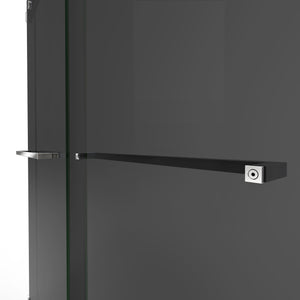 DreamLine Essence 56-60 in. W x 76 in. H Frameless Smoke Gray Glass Bypass Shower Door in Chrome