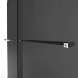 DreamLine Essence 44-48 in. W x 76 in. H Frameless Smoke Gray Glass Bypass Shower Door in Chrome