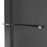 DreamLine Essence 56-60 in. W x 76 in. H Frameless Smoke Gray Glass Bypass Shower Door in Brushed Nickel