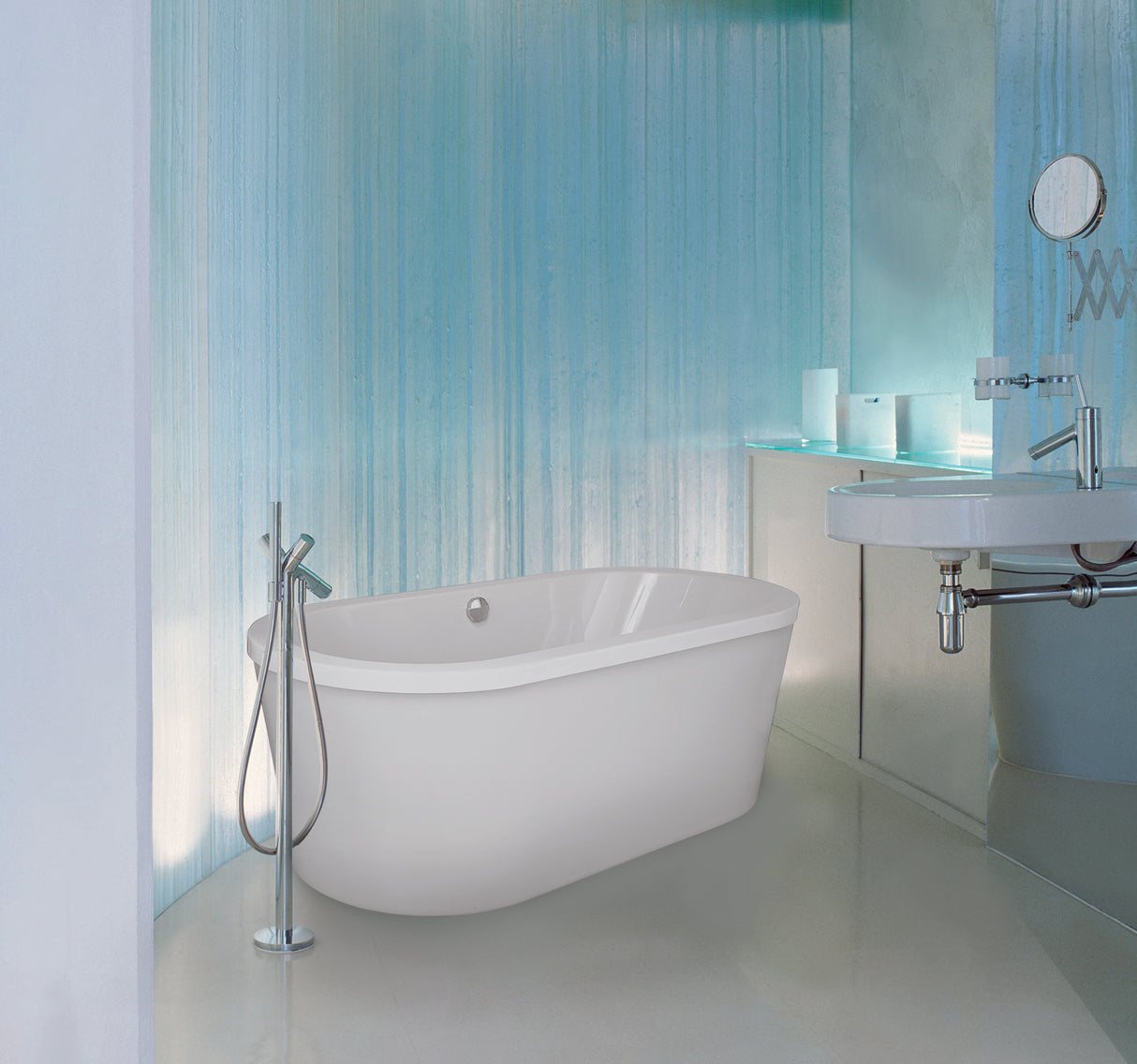 Hydro Systems EST7236ATO-WHI ESTEE, FREESTANDING TUB ONLY 72X36 - -WHITE