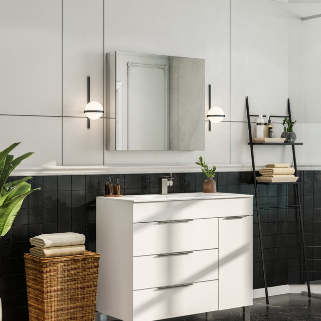 Eviva Lazy 30 inch Mirror Medicine Cabinet with No Light