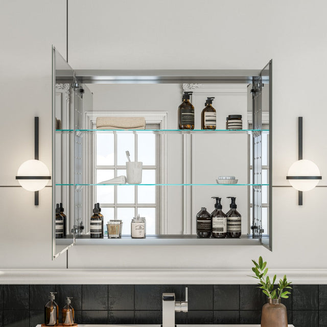 Eviva Lazy 30 inch Mirror Medicine Cabinet with No Light