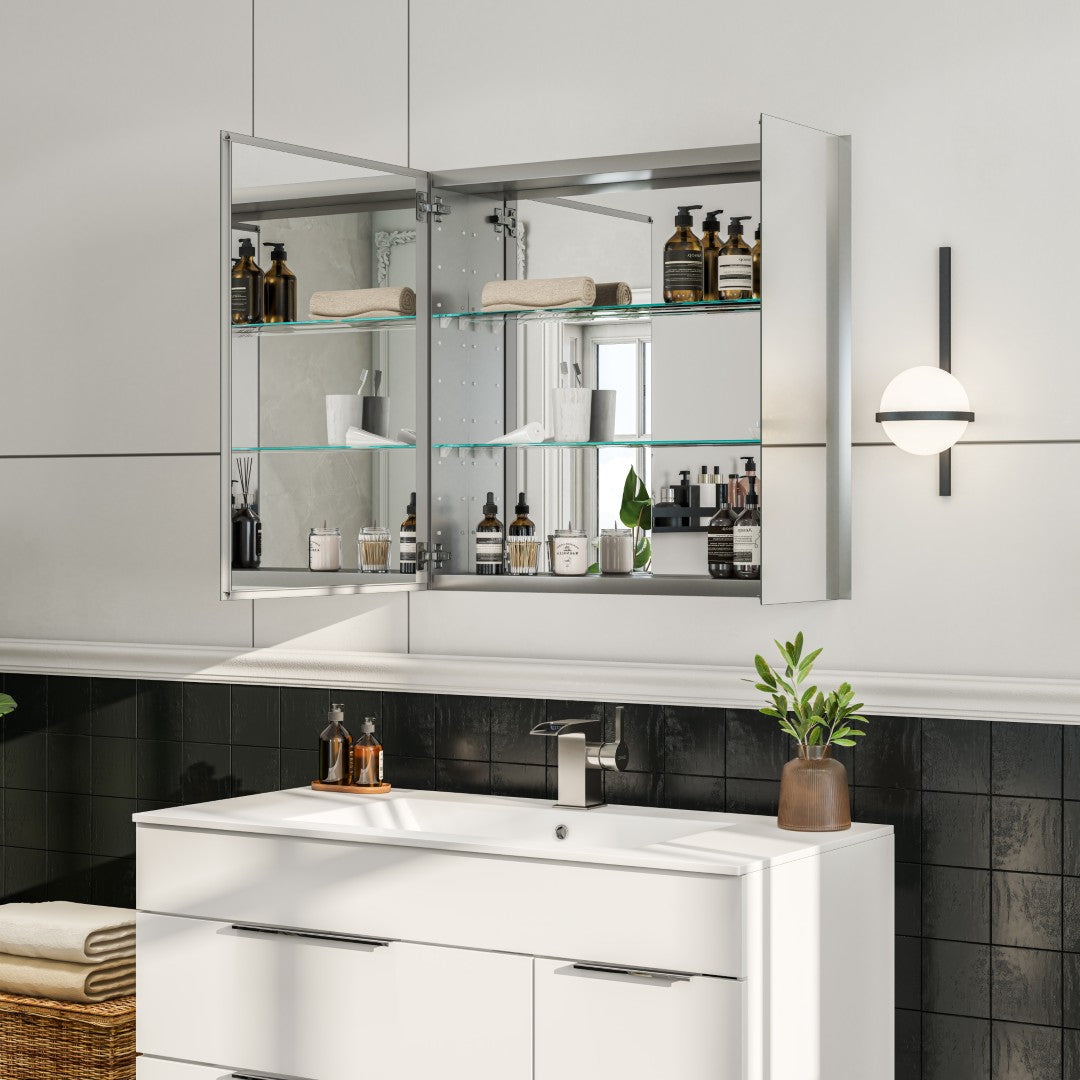 Eviva Lazy 30 inch Mirror Medicine Cabinet with No Light
