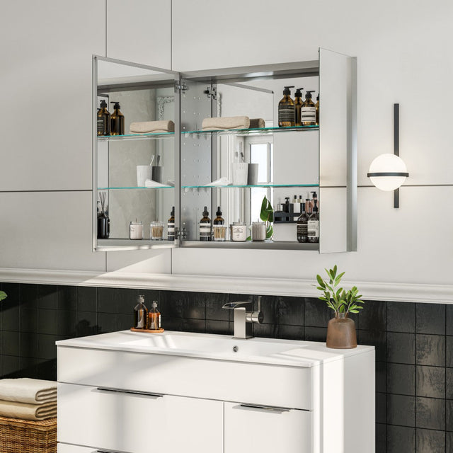 Eviva Lazy 30 inch Mirror Medicine Cabinet with No Light
