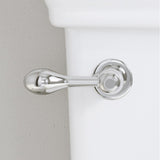Icera F-65-503 Bathroom Toilet Left-Hand Front-Mount Lever Brushed Nickel