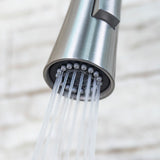 Artos Transitional Kitchen Faucet Satin Brass – Lifestyle