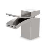 Artos Quarto Square Single Hole Lavatory Faucet, Front Flow (Discontinued) in Brushed Nickel – F201-3BN