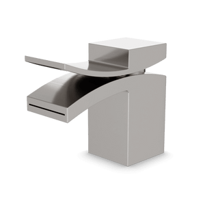 Artos Quarto Square Single Hole Lavatory Faucet, Front Flow (Discontinued) in Brushed Nickel