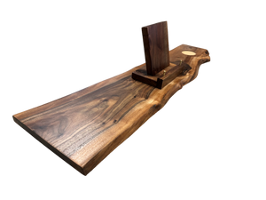 Handmade Live Egde Bath Caddy Walnut