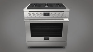 Fulgor Milano Accento 36-inch Dual Fuel Range — F4PDF366S1