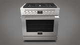 Fulgor Milano Accento 36-inch Gas Range — F4PGR366S2
