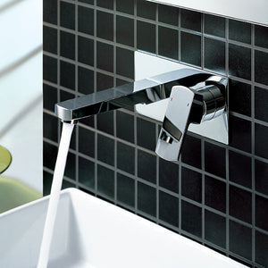 Artos Safire Transitional In-Wall Single Handle Lavatory Faucet in Brushed Nickel – Lifestyle