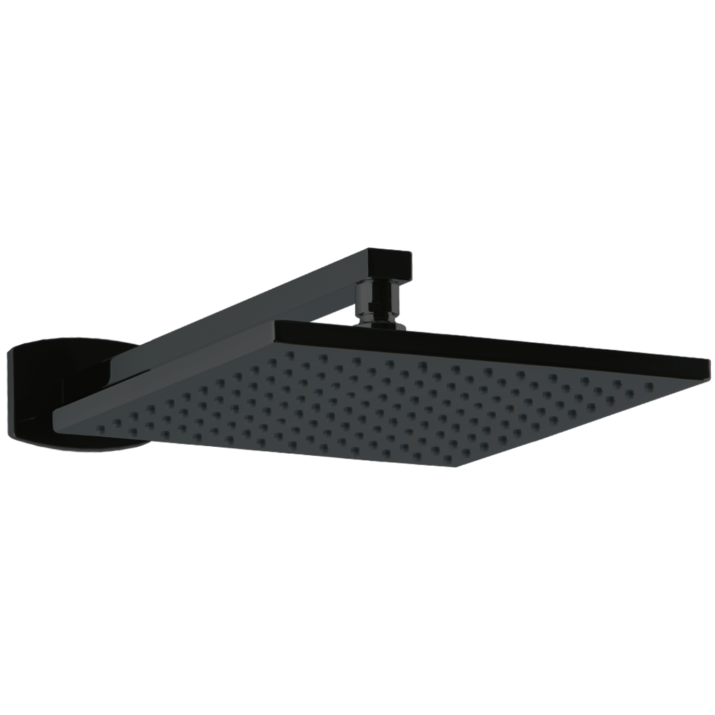 Artos Safire 10" Rain Shower Head on Wall Mount Arm in Matte Black – F703-13BK