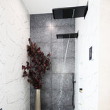 Artos Edge Dual Function Shower Head Matte Black – Lifestyle