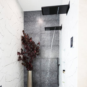 Artos Edge Dual Function Shower Head Matte Black – Lifestyle