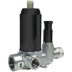 Artos Pressure Balance Mixer Valve with Push Button Diverter in Matte Black