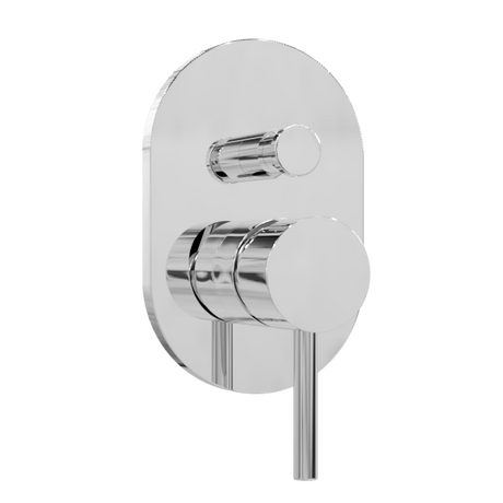 Artos Round Pressure Balance Mixer with Push Button Diverter Trim Kit in Chrome – F903-7TKCH