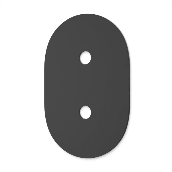 Artos Round Combo Trim Plate in Matte Black – F903A-8PBK