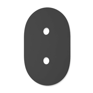 Artos Round Combo Trim Plate in Matte Black