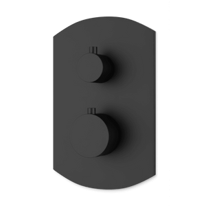 Artos Transitional Thermostat with 3-Way Diverter & Off Position Trim Kit in Matte Black – F903B-56TKBK