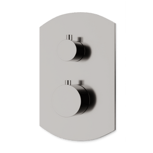 Artos Transitional Thermostat with 3-Way Diverter & Off Position Trim Kit in Brushed Nickel