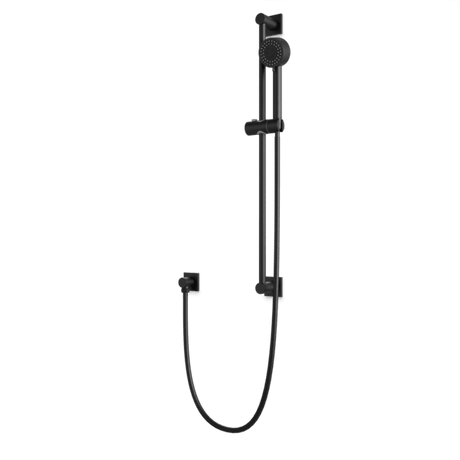 Artos Square + Round Multifunction Flexible Hose Slidebar Kit with Separate Water Outlet in Matte Black – F907-101BK