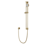 Artos Square + Round Multifunction Flexible Hose Slidebar Kit with Separate Water Outlet in Satin Brass – F907-101SB