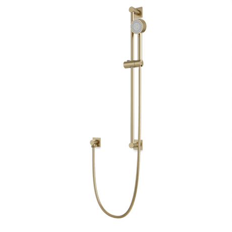 Artos Square + Round Multifunction Flexible Hose Slidebar Kit with Separate Water Outlet in Satin Brass – F907-101SB