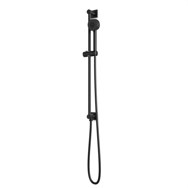 Artos Square + Round Multifunction Flexible Hose Integrated Slidebar Kit in Matte Black – F907-102BK