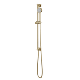 Artos Square + Round Multifunction Flexible Hose Integrated Slidebar Kit in Satin Brass – F907-102SB