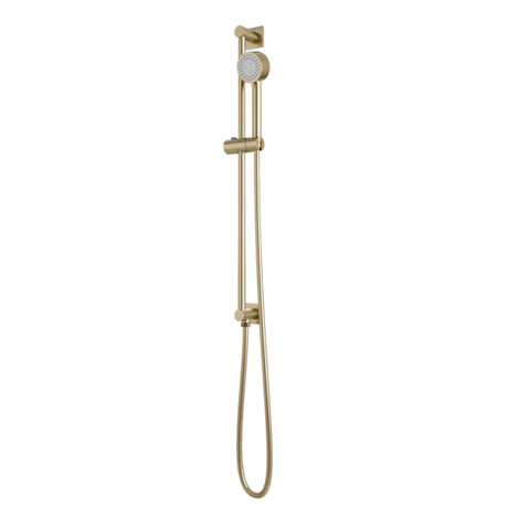 Artos Square + Round Multifunction Flexible Hose Integrated Slidebar Kit in Satin Brass – F907-102SB