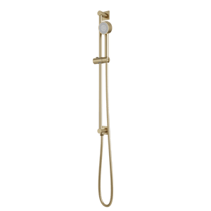 Artos Square + Round Multifunction Flexible Hose Integrated Slidebar Kit in Satin Brass