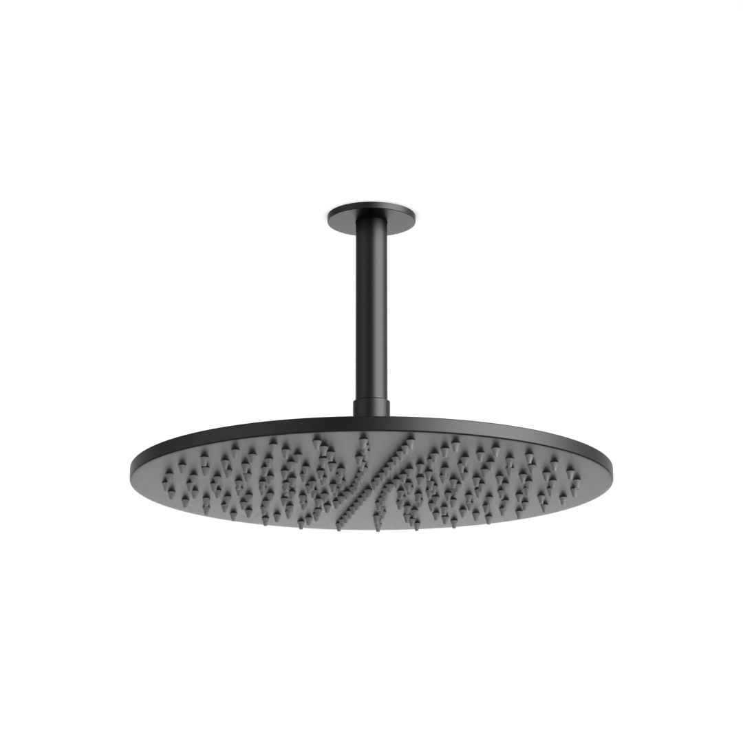 Artos Opera 12" Rain Shower Head on Ceiling Mount Arm Matte Black – F907-16/5BK