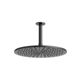 Artos Opera 12" Rain Shower Head on Ceiling Mount Arm Matte Black – F907-16/5BK