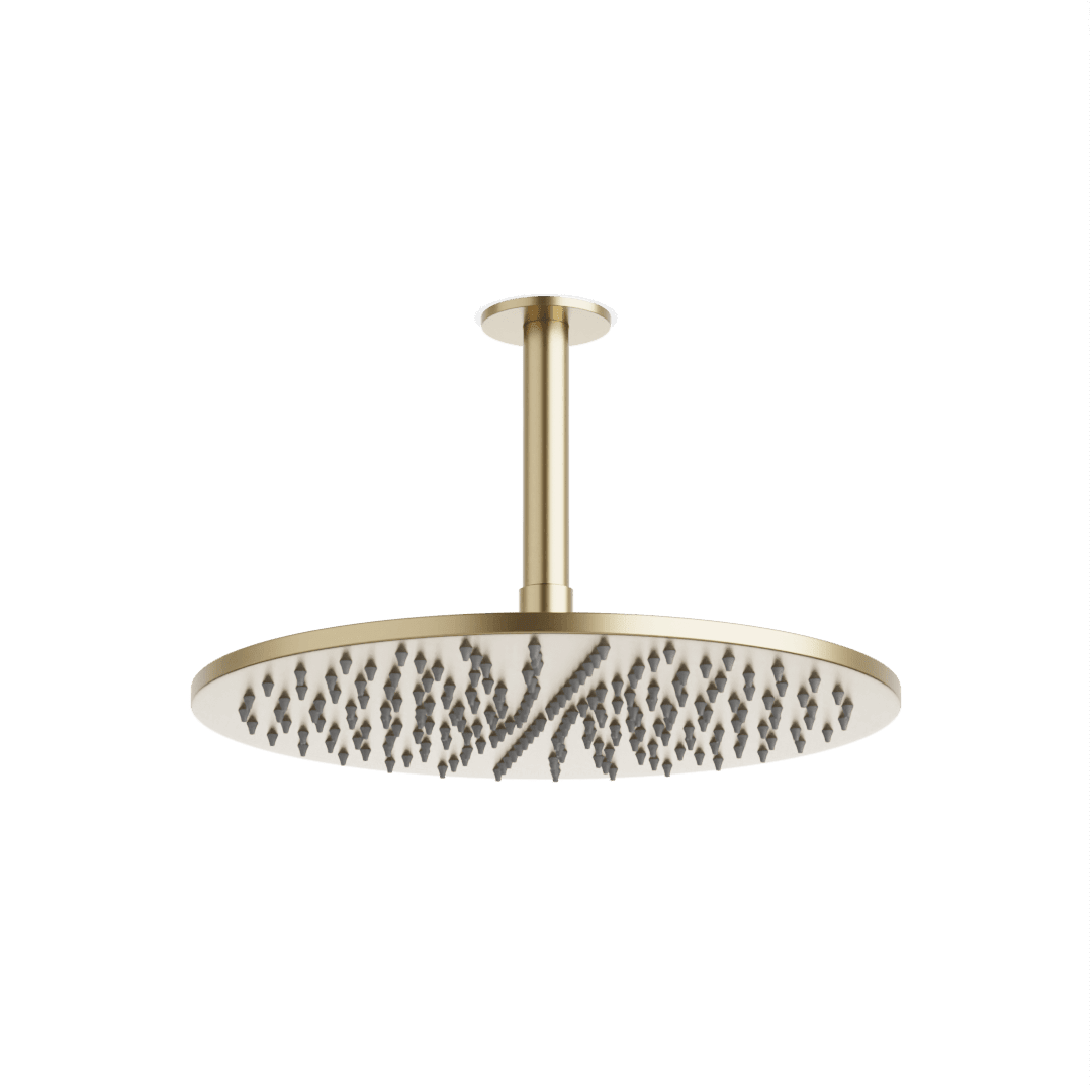 Artos Opera 12" Rain Shower Head on Ceiling Mount Arm Satin Brass – F907-16/5SB