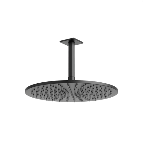 Artos Otella 12" Rain Shower Head on Ceiling Mount Arm Matte Black – F907-18/5BK