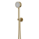 Artos Round Multifunction Flexible Hose Handshower Kit in Satin Brass – F907-20SB