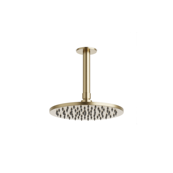 Artos Opera 8" Rain Shower Head on Ceiling Mount Arm Satin Brass – F907-3/5SB