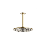 Artos Opera 8" Rain Shower Head on Ceiling Mount Arm Satin Brass – F907-3/5SB