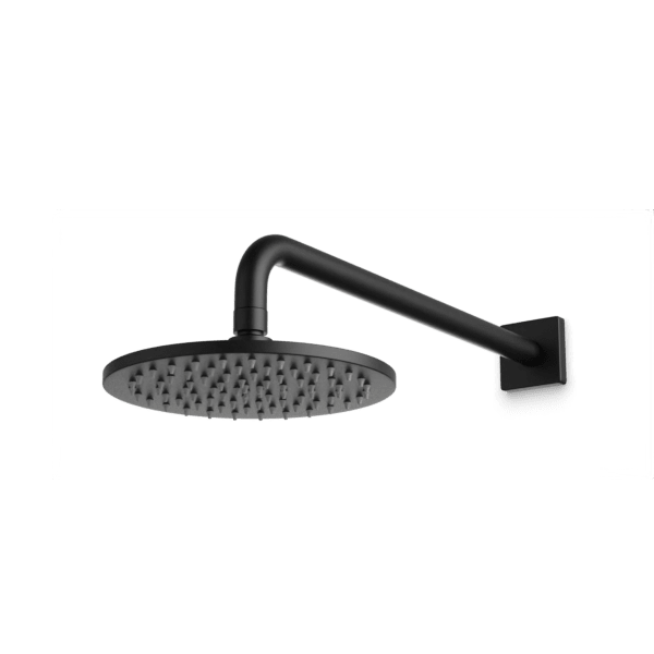 Artos Otella 8" Rain Shower Head on Wall Mount Arm in Matte Black – F907-32BK