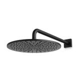 Artos Otella 12" Rain Shower Head on Wall Mount Arm in Matte Black – F907-33BK