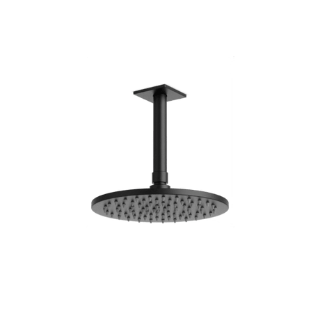 Artos Otella 8" Rain Shower Head on Ceiling Mount Arm Matte Black – F907-4/5BK